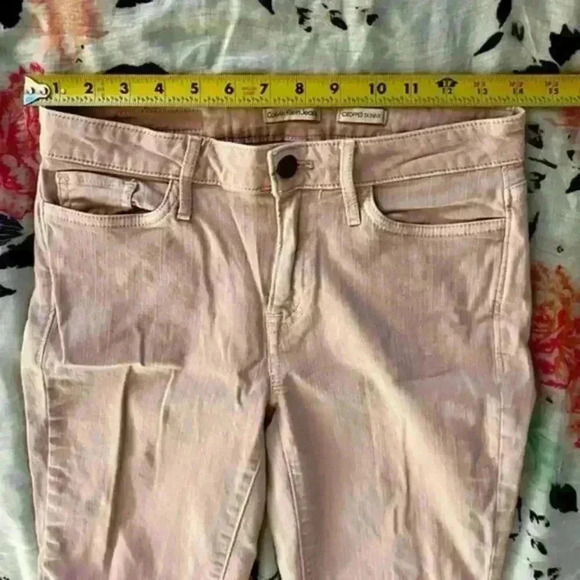 Calvin Klein Cropped Skinny Ankle Jeans Women's Size 2 Rose Quartz - Picture 6 of 8